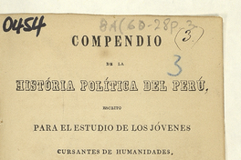 Compendio de la historia política del Perú