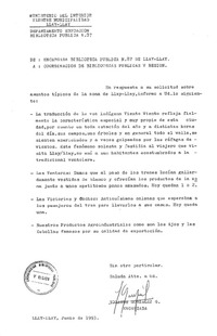 [Asuntos típicos de la zona de Llay-Llay]  [manuscrito] Yolanda González G.