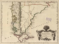 La Terre et Les Isles Magellaniques : tirées des Relations les plus recentes [material cartográfico] par G. Sanson Geographe ordinaire du Roy.
