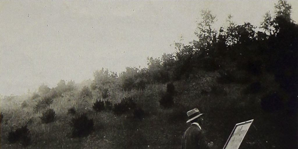 Carlos Dorlhiac trabajando en Hualqui, 1920