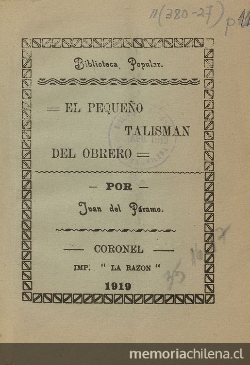 El pequeño talismán del obrero