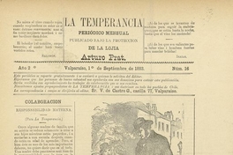 La temperancia Año 2: nº16, 1 de septiembre de 1893