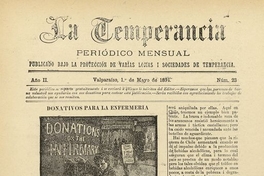 La temperancia Año 2: nº23, 1 de mayo de 1894