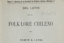 Del Latín en el folk-lore chileno