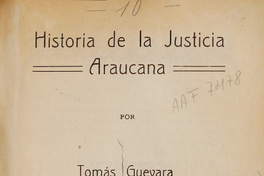 Historia de la justicia araucana