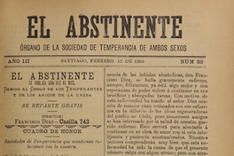 El Abstinente Año III: nº32, 12 de febrero de 1900