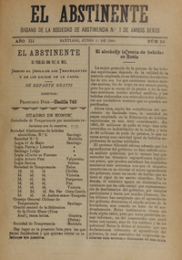 El Abstinente Año III: nº36, 1 de junio de 1900