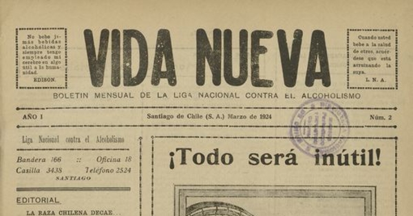 Vida Nueva Año I: nº2, marzo de 1924