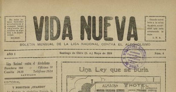 Vida Nueva Año I: nº4, mayo de 1924