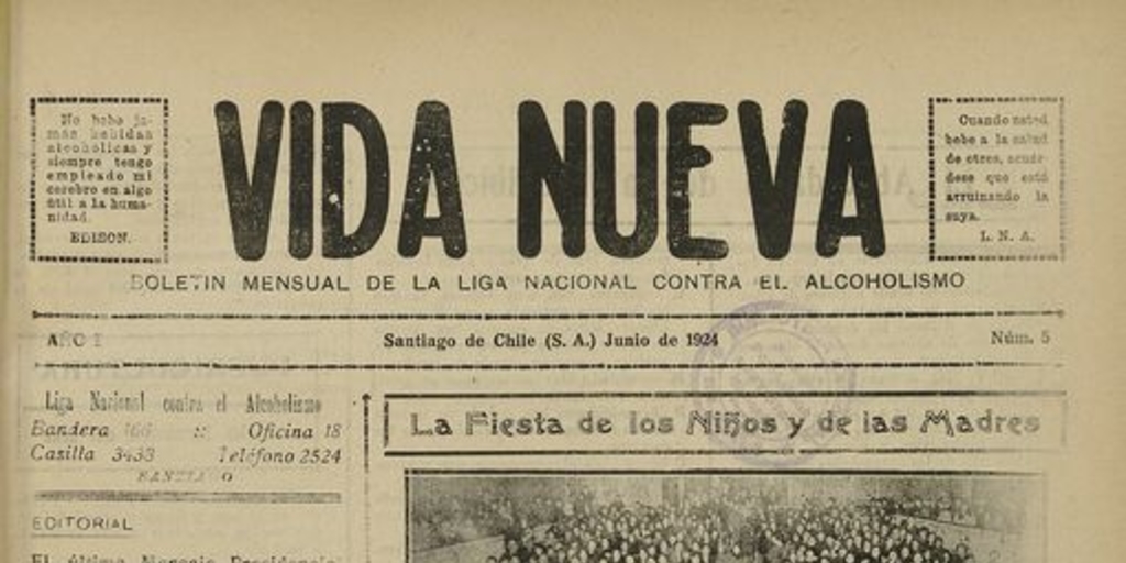 Vida Nueva Año I: nº5, junio de 1924