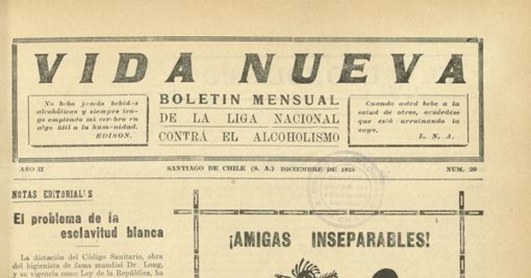 Vida Nueva Año II: nº20, diciembre de 1925