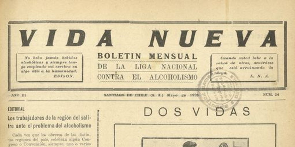  Vida Nueva Año III: nº24, mayo de 1926