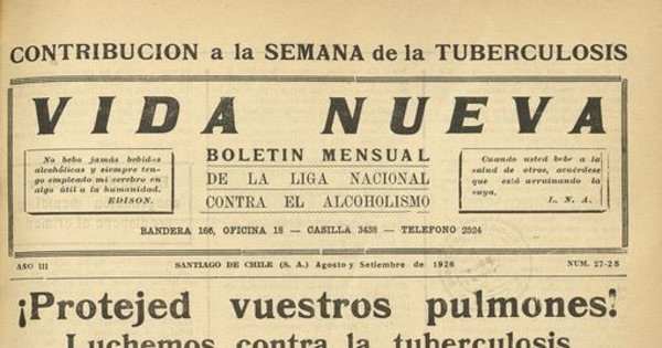 Vida Nueva Año III: nº27-28, agosto-septiembre de 1926