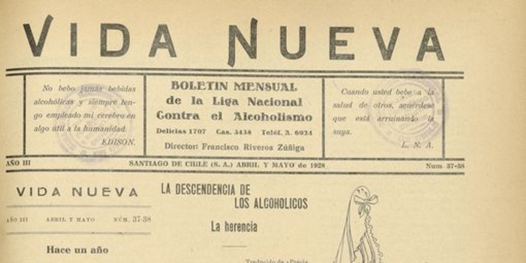  Vida Nueva Año III: nº37-38, abril-mayo de 1928