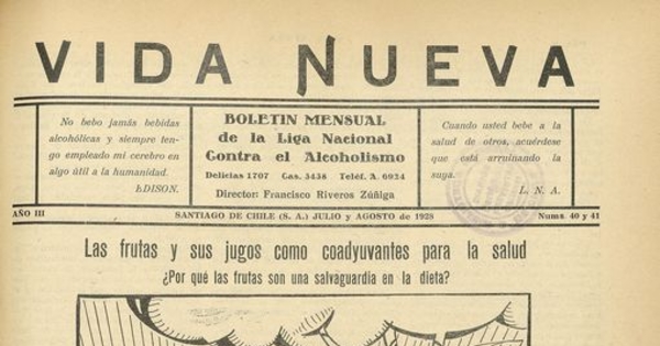  Vida Nueva Año III: nº40-41, julio-agosto de 1928