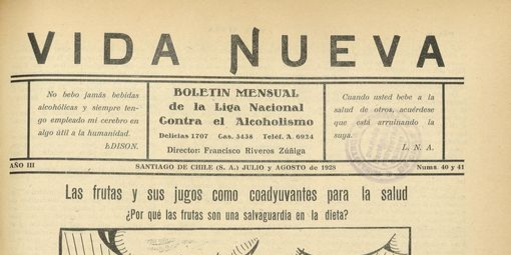  Vida Nueva Año III: nº40-41, julio-agosto de 1928