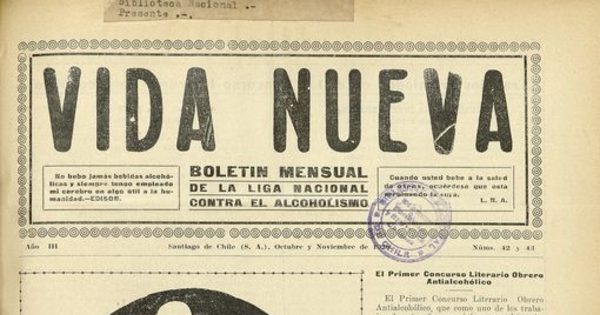  Vida Nueva Año IV: nº42-43, octubre-noviembre de 1928