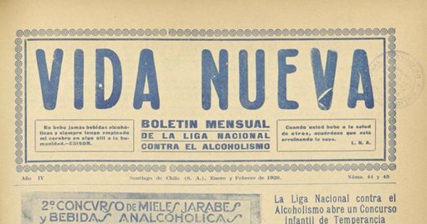 Vida Nueva Año V: nº44-45, enero-febrero de 1929