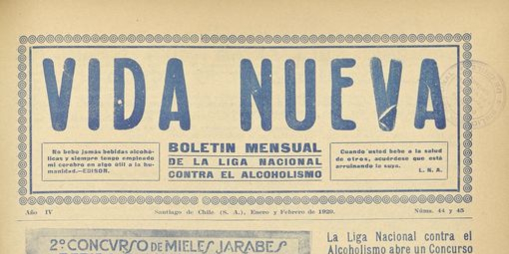 Vida Nueva Año V: nº44-45, enero-febrero de 1929