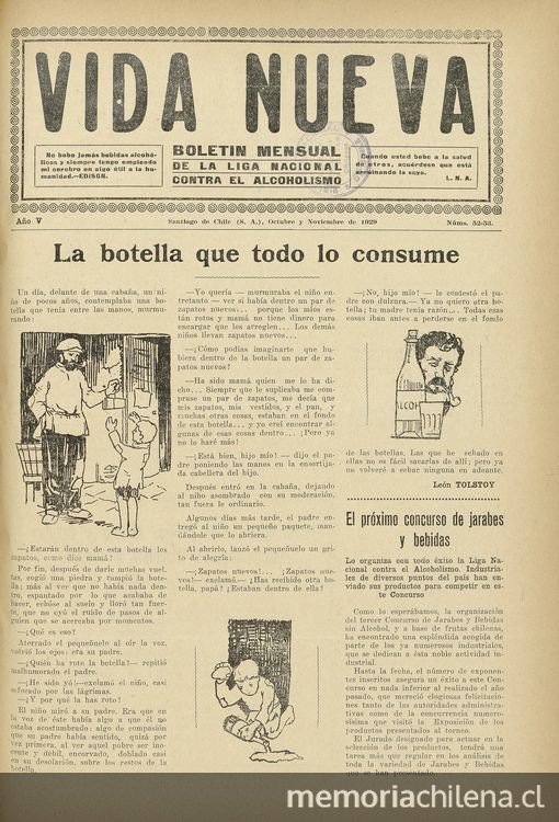 Vida Nueva Año V: nº52-53, octubre y noviembre de 1929