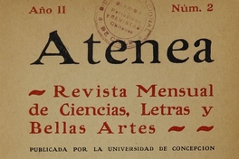 Atenea: año 2, número 2, 30 de abril de 1925