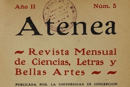 Atenea: año 2, número 3, 31 de mayo de 1925