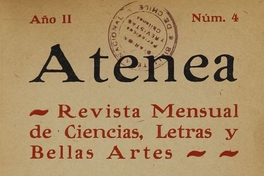 Atenea: año 2, número 4, 30 de junio de 1925