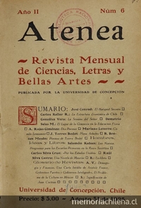 Atenea: año 2, número 6, 31 de agosto de 1925