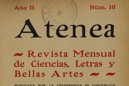 Atenea: año 2, número 10, 31 de diciembre de 1925