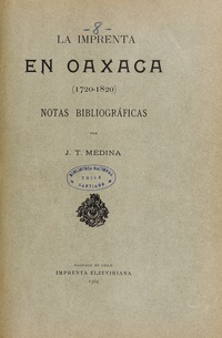 La imprenta en Oaxaca