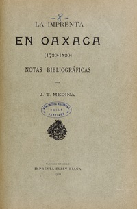 La imprenta en Oaxaca