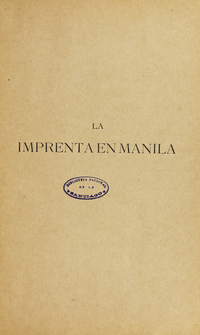La imprenta en Manila desde sus orígenes hasta 1810