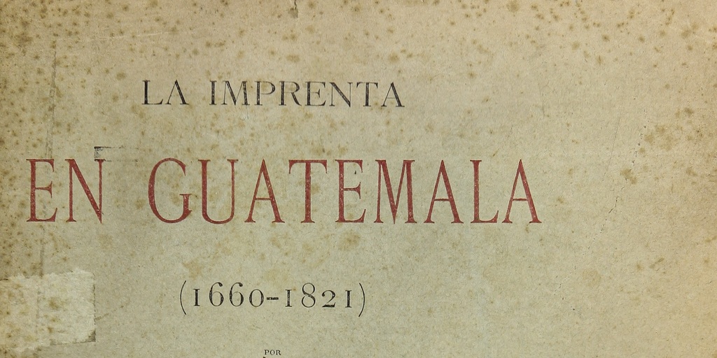 La imprenta en Guatemala