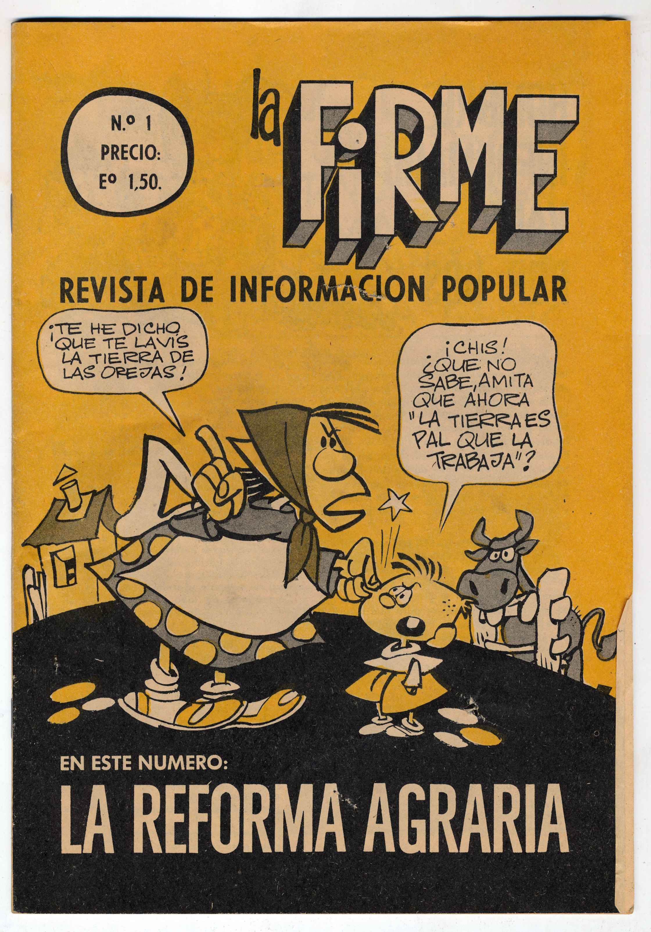 Portada de La Firme: revista de información popular. Número 1, abril de 1971