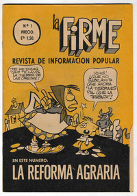 Portada de La Firme: revista de información popular. Número 1, abril de 1971