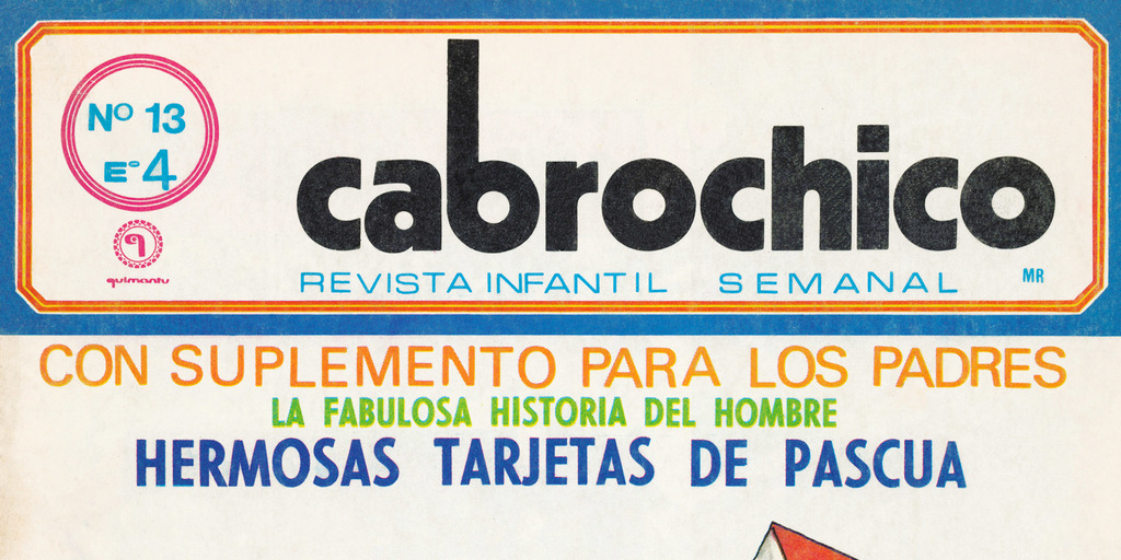 Portada de Cabrochico. Año 1, número 13, 1971