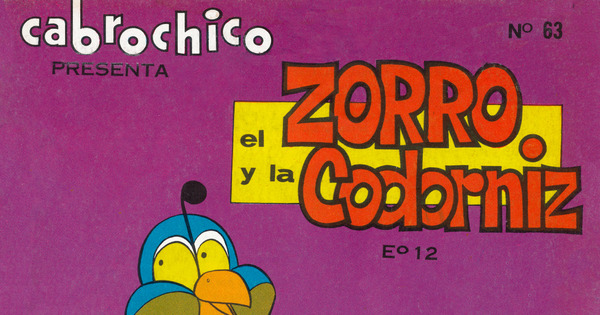 Portada de Cabrochico. Año 1, número 63, 1972