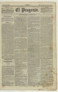 El Progreso. Año 8, número 2477, 6 noviembre 1850