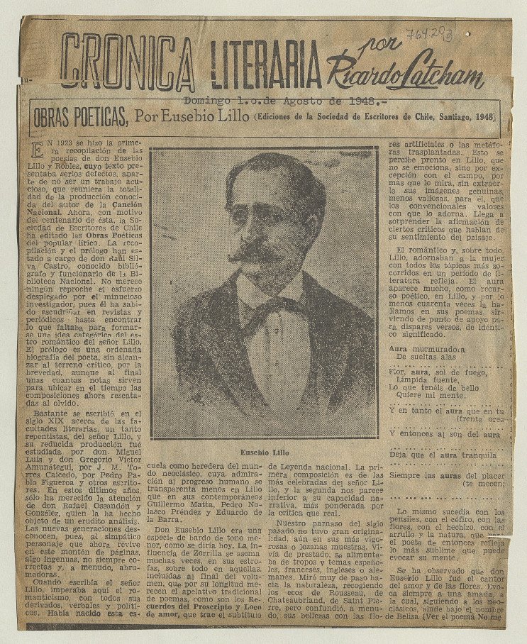 Obras poéticas, por Eusebio Lillo