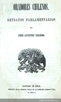 Oradores chilenos: retratos parlamentarios (1860)