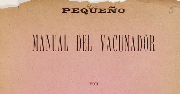 Pequeño manual del vacunador : adoptado por la Junta Central de Vacuna