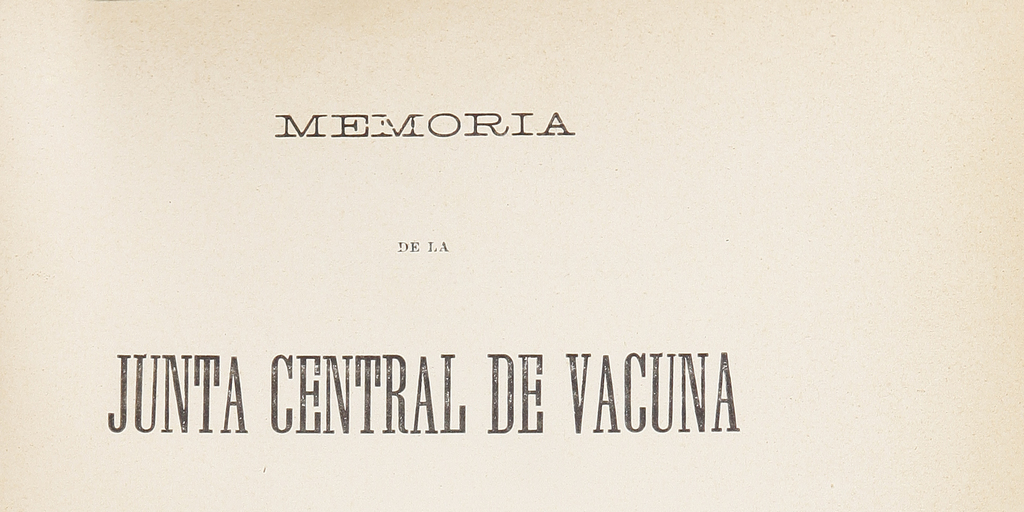 Memoria de la Junta Central de la Vacuna correspondiente a 1904