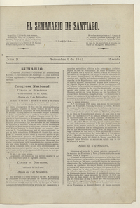 El Semanario de Santiago: número 9, 8 de septiembre de 1842