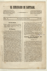 El Semanario de Santiago: número 21, 24 de noviembre de 1842