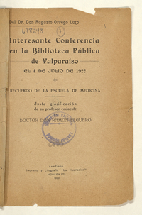 Justa glorificación de un profesor eminente el doctor don Ramón Elguero