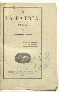 A la patria: canto