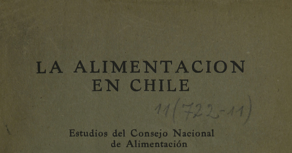 Estudios del Consejo Nacional de Alimentación, 1942
