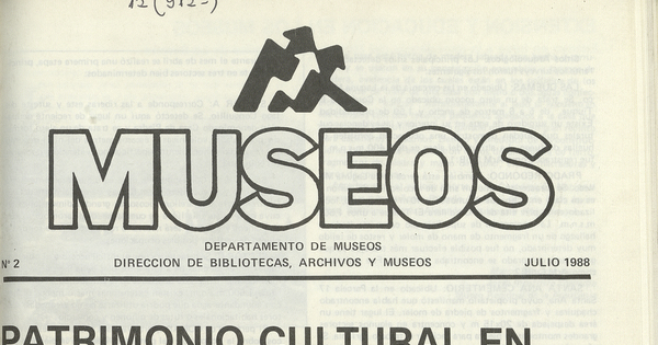 Museos: número 2, julio de 1988