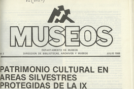 Museos: número 2, julio de 1988