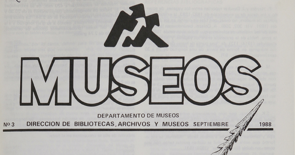 Museos: número 3, septiembre de 1988